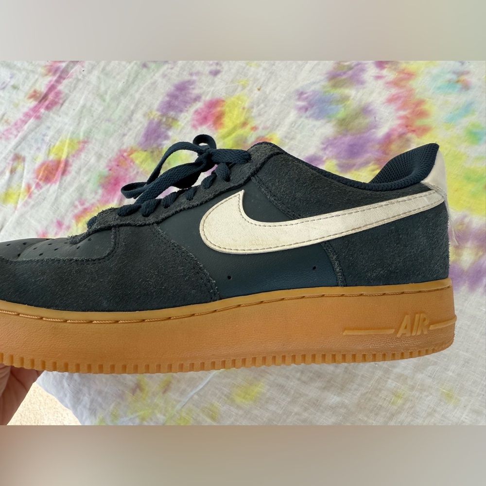 Nike Air Force 1 'Men's Shoes (FQ8714-400, Armory Navy/Gum Light Brown)